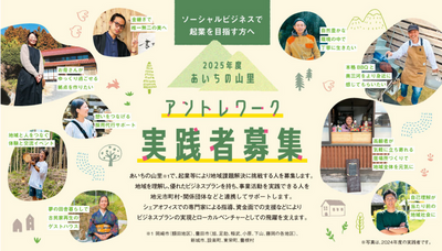 2025年度あいちの山里アントレワーク実践者 募集概要